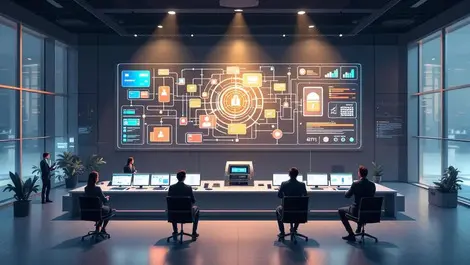 Modern bank operations room dashboard cards atms fraud monitoring