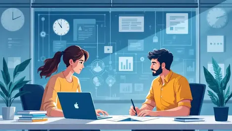 Modern us office ai work review laptop mentor entry level hiring